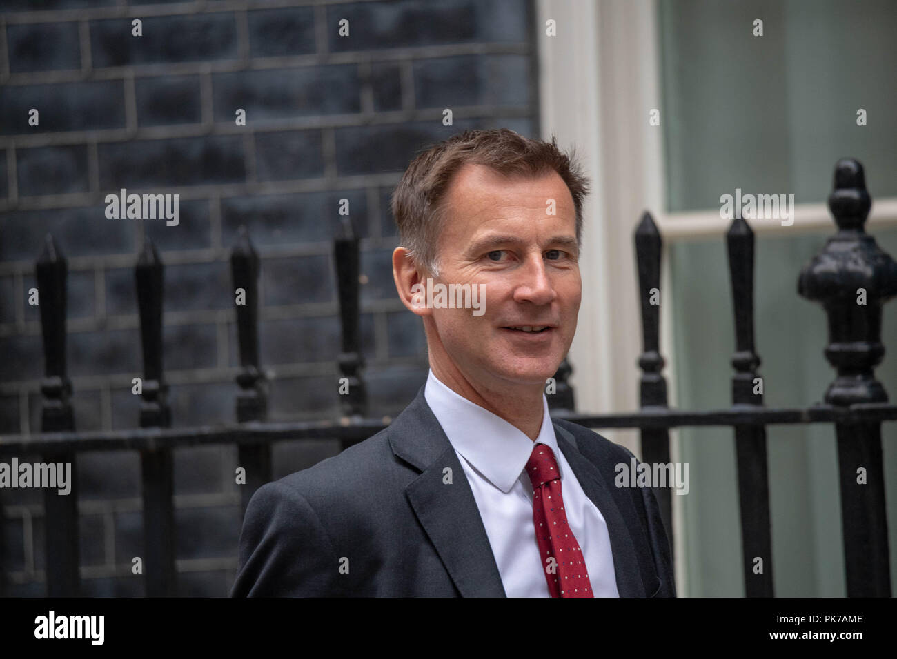 London 11th September 2018, , Jeremy Hunt, Foreign Secretary arrives at a  Cabinet meeting at 10 Downing Street, London Credit Ian Davidson/Alamy Live News Stock Photo