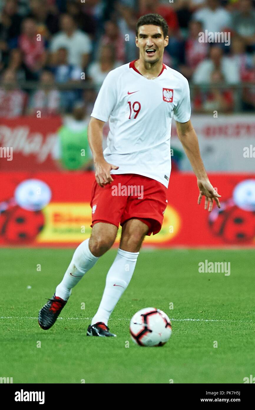 Friendly game Poland v Republic of Ireland on September 11, 2018 in Wroclaw, Poland. In the picture: Marcin Kaminski Stock Photo