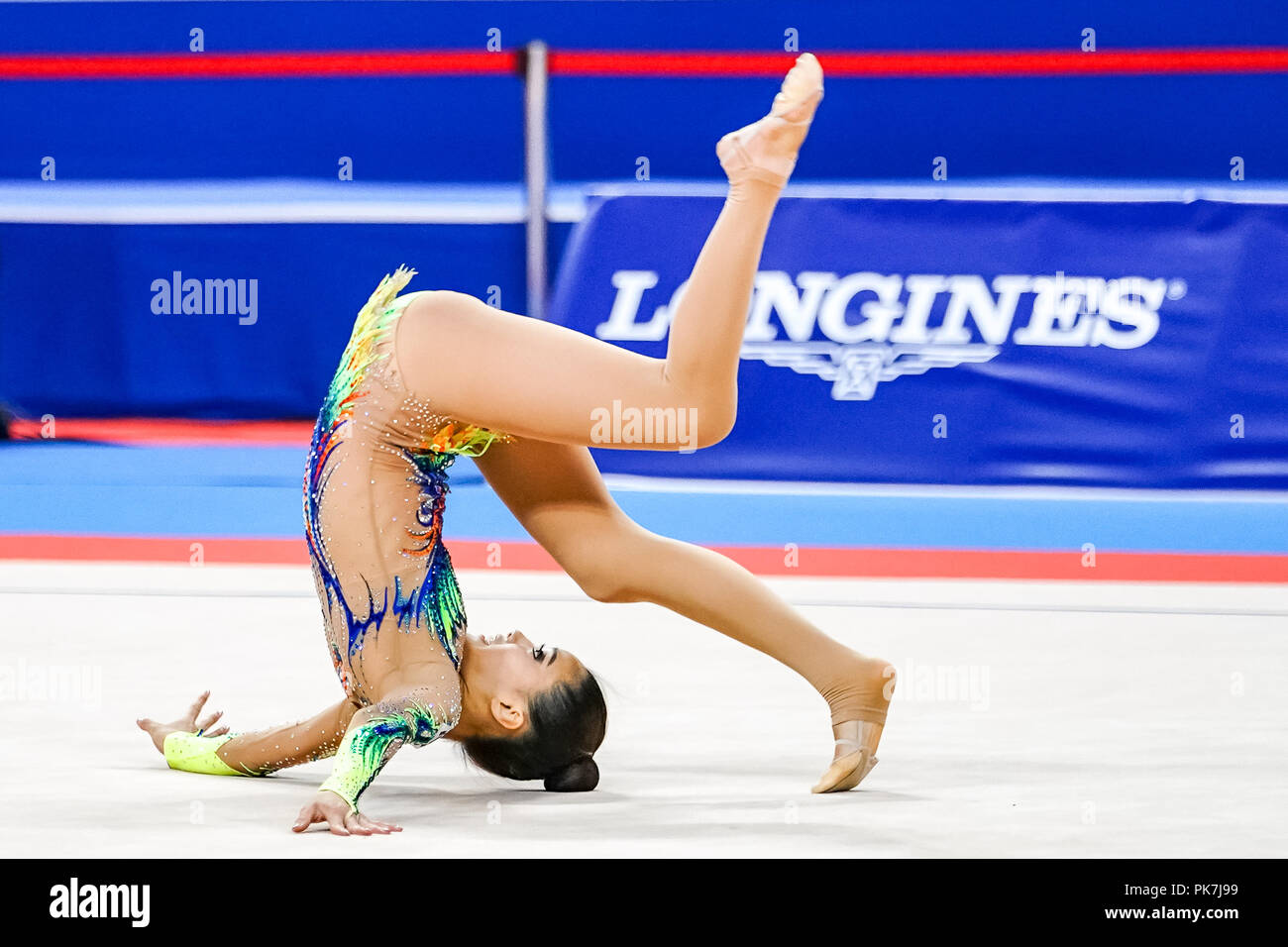 September 11, 2018: Chaewoon Kim of Â South Korea during Rhythmic Gymnastics World Championships at the Arena Armeec in Sofia at the 36th FIG Rhythmic Gymnastics World Championships. Ulrik Pedersen/CSM Stock Photo