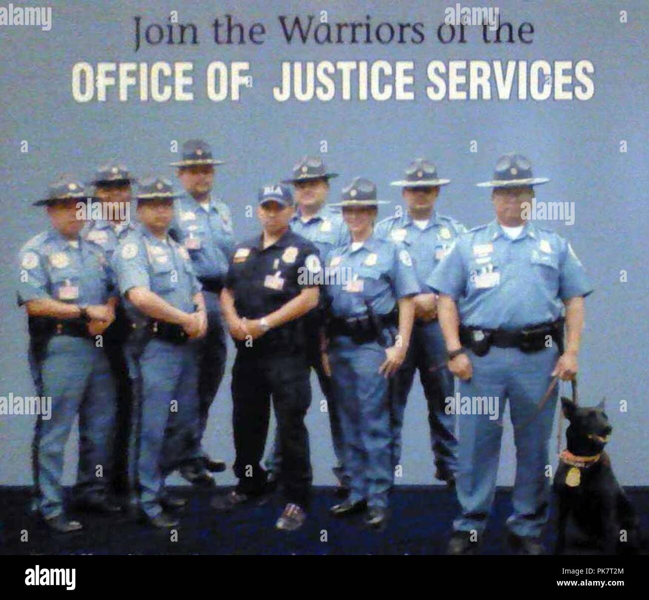 Bia police recruiting poster Stock Photo Alamy