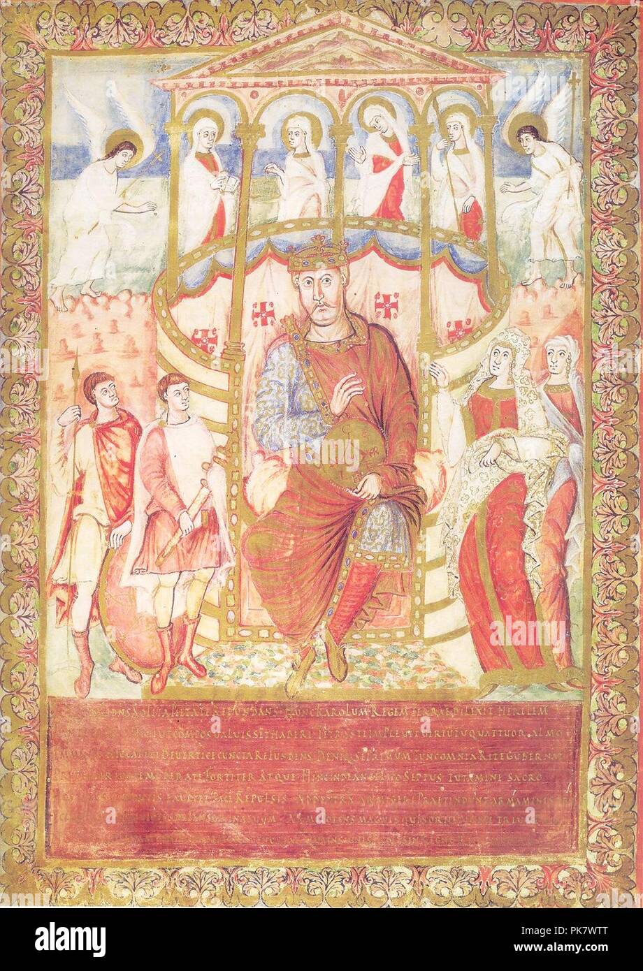 Bible carolingienne (Charles le Chauve Stock Photo Alamy