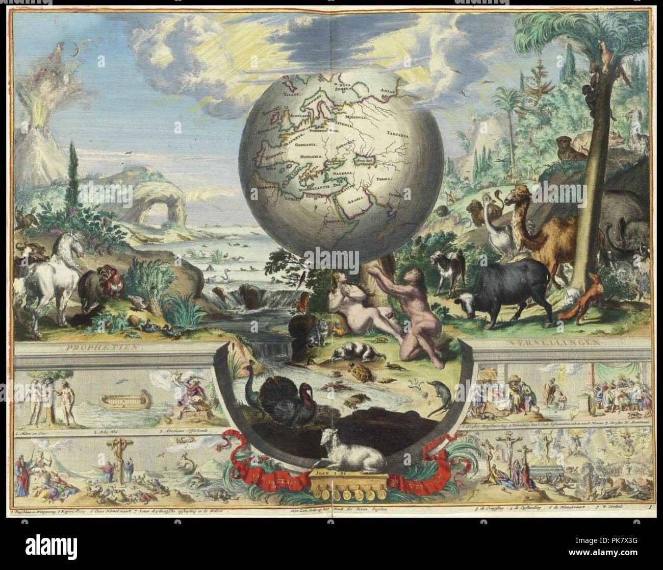 Schepping Biblia 1682 schepping Stock Photo - Alamy