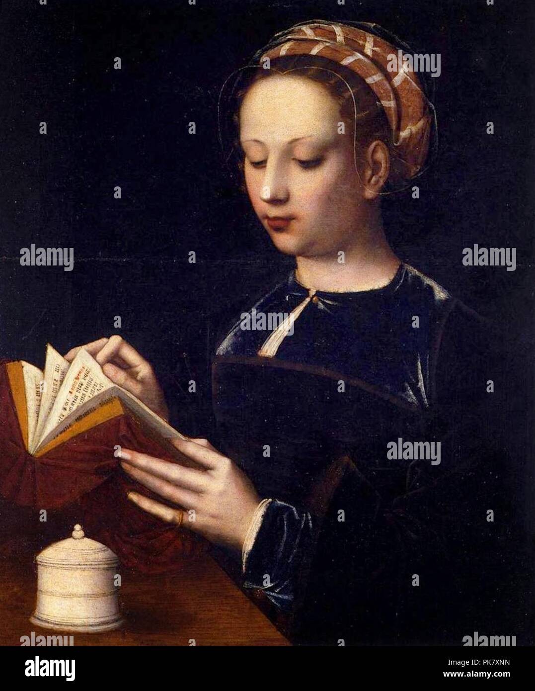 Mary Magdalene Reading Ambrosius Benson. Stock Photo