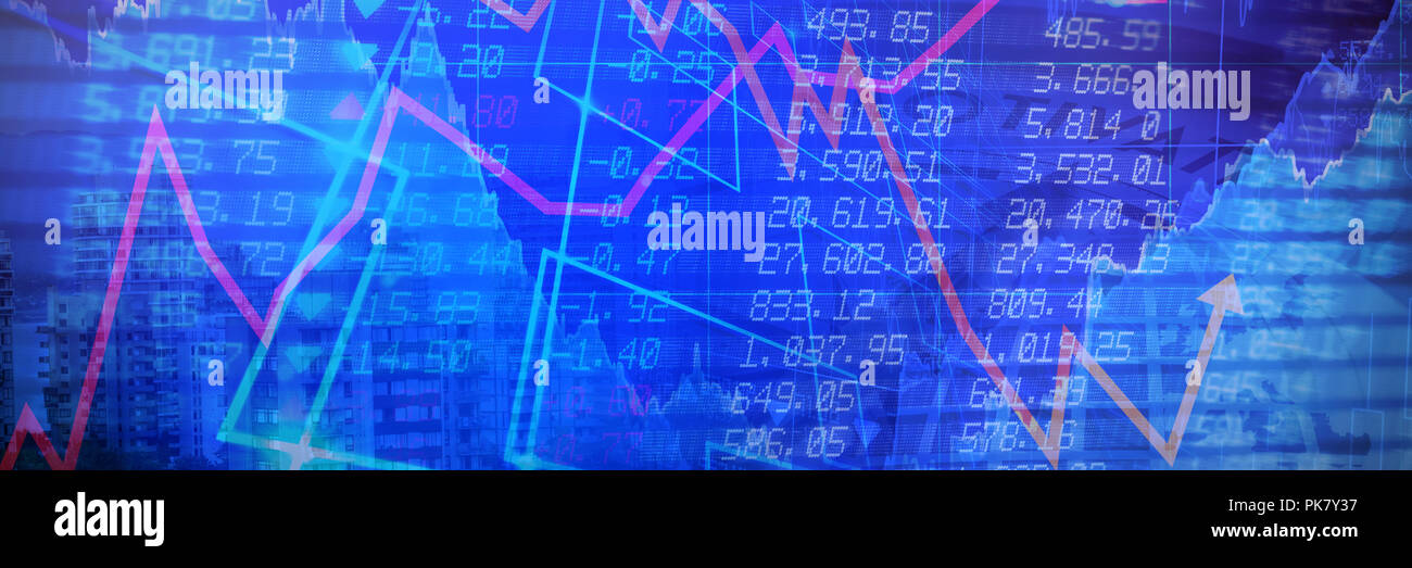 Composite image of motivation text with graphs and navigational compass Stock Photo
