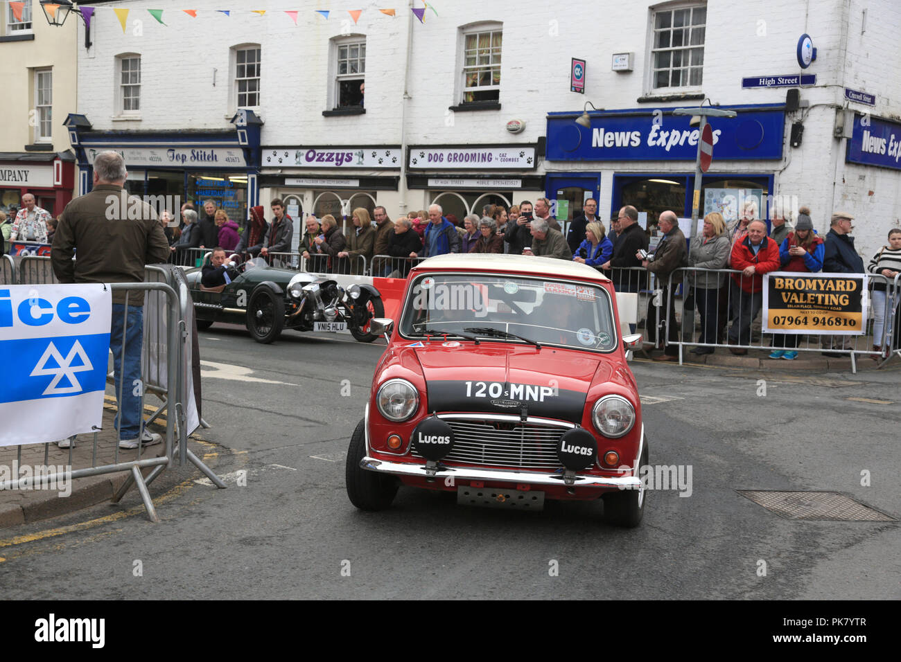Barrie "Whizzo" Williams driving his Welsh rally winning Mini Cooper S