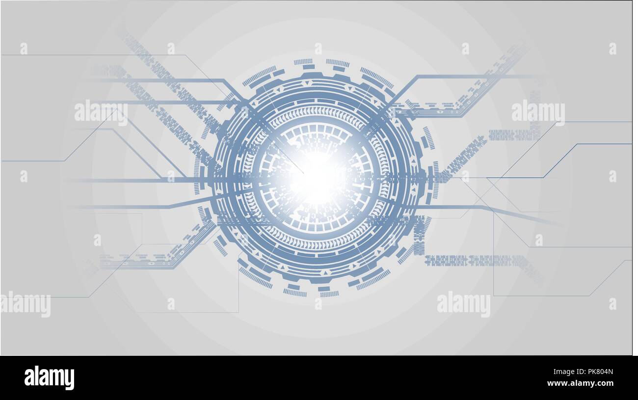 Grey White and Blue Abstract Technology Background with High Tech  Futuristic Elements Stock Vector Image & Art - Alamy