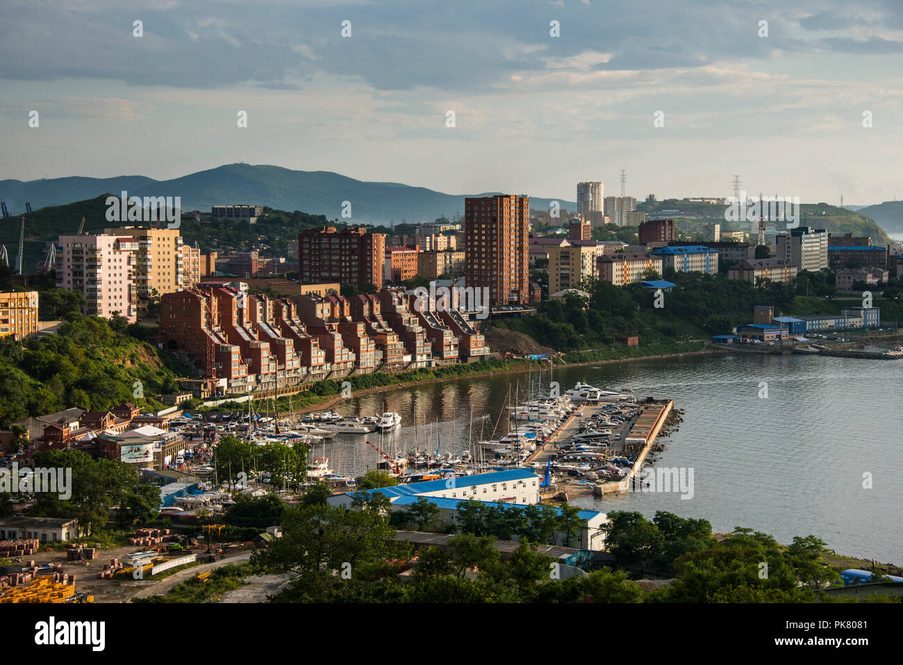 Outlook over Vladivostok, Russia Stock Photo