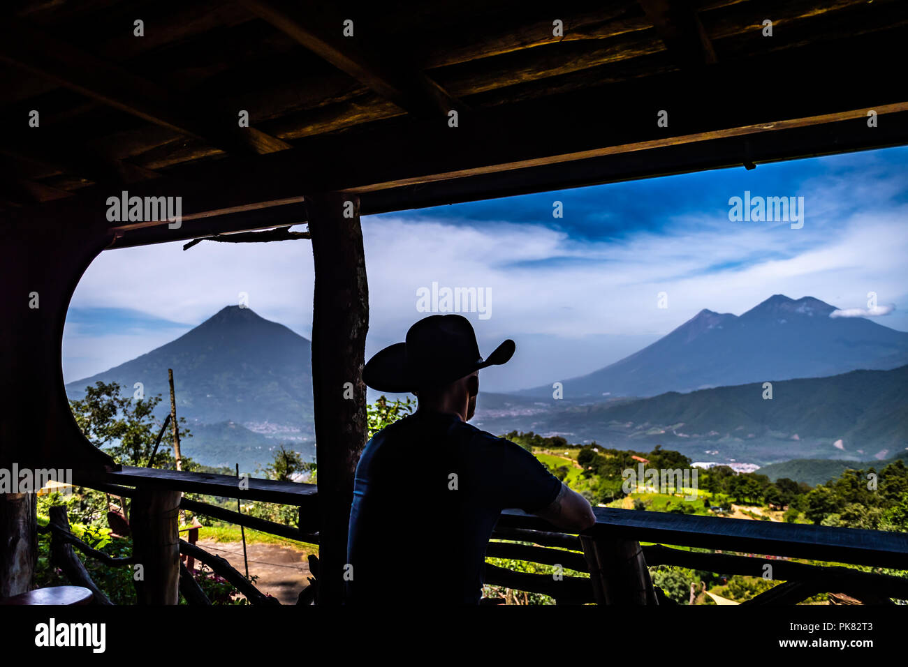 lookout in guatemala Stock Photo