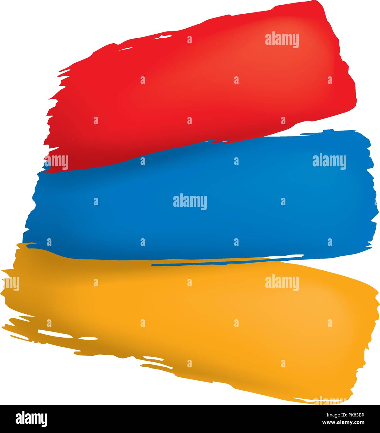 Armenia flag, vector illustration on a white background Stock Vector ...