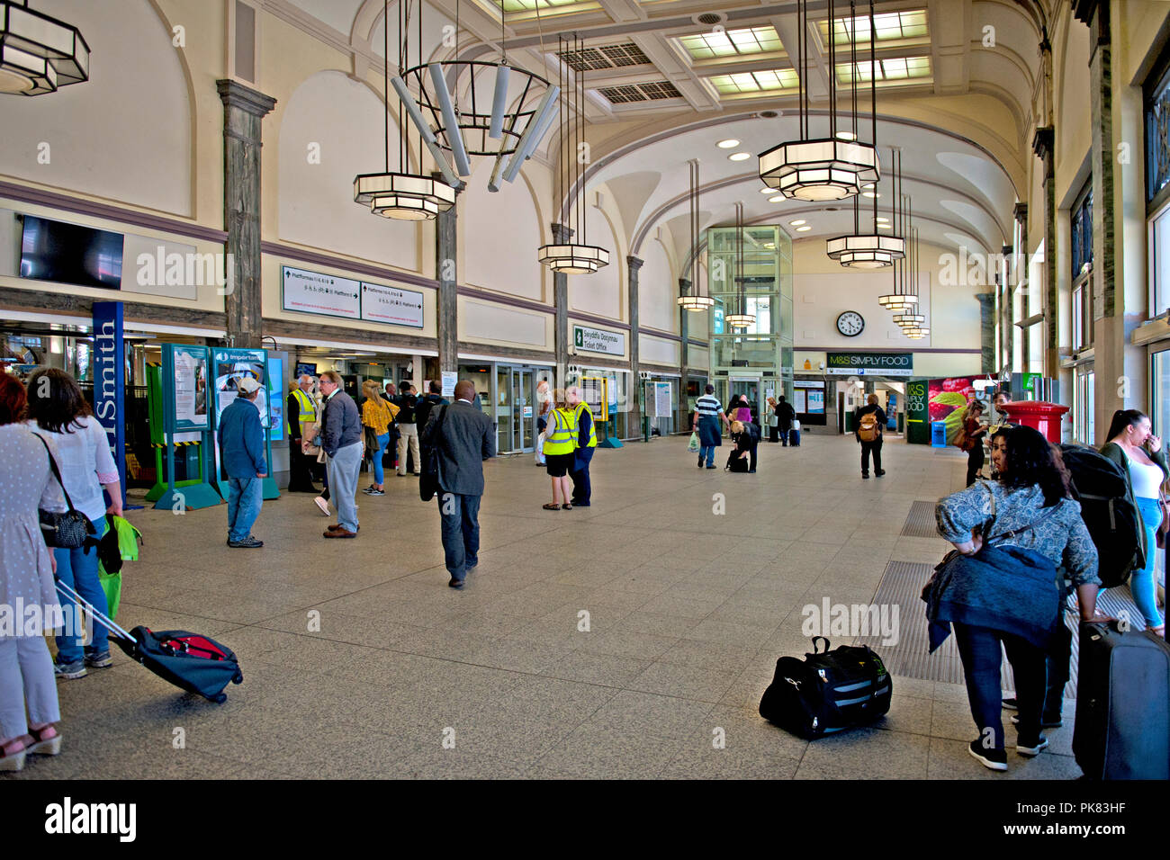 Cardiff Central Railway Station, Cardiff, Wales, UK Stock Photo