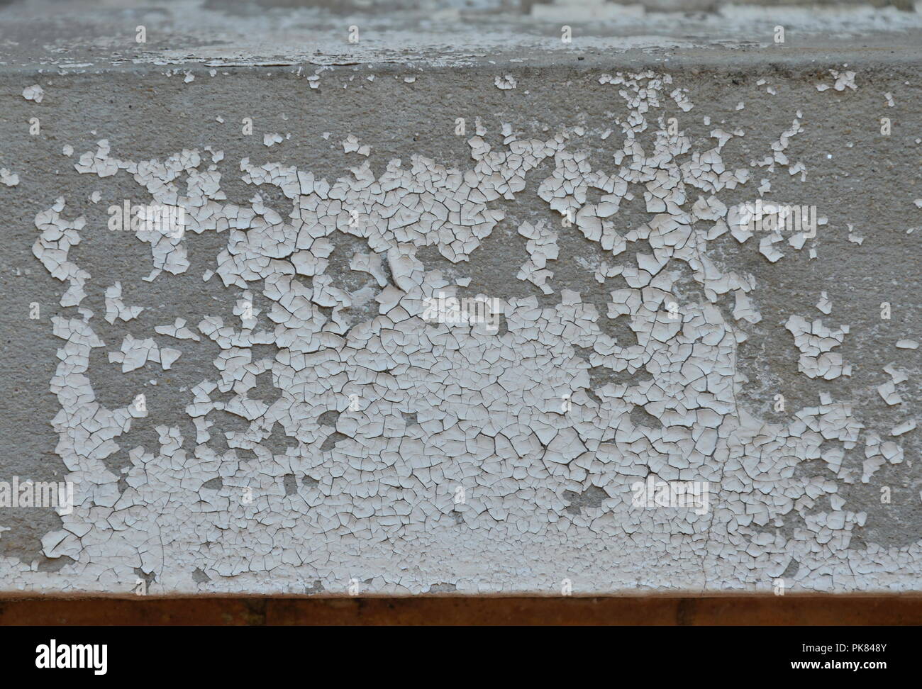 paint color crack on old white wall Stock Photo Alamy