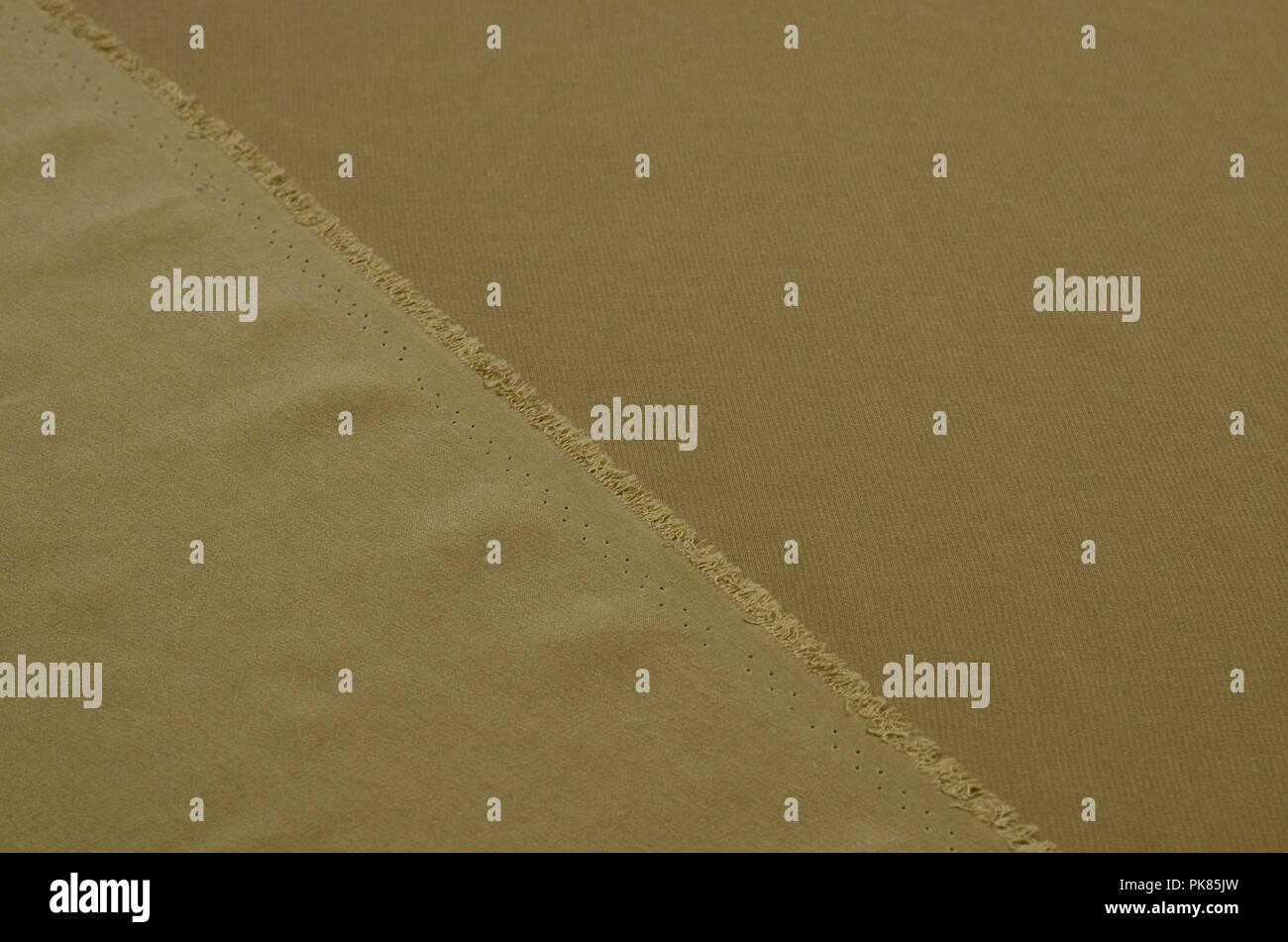 Silk fabric, crepe-de-chine, beige Stock Photo