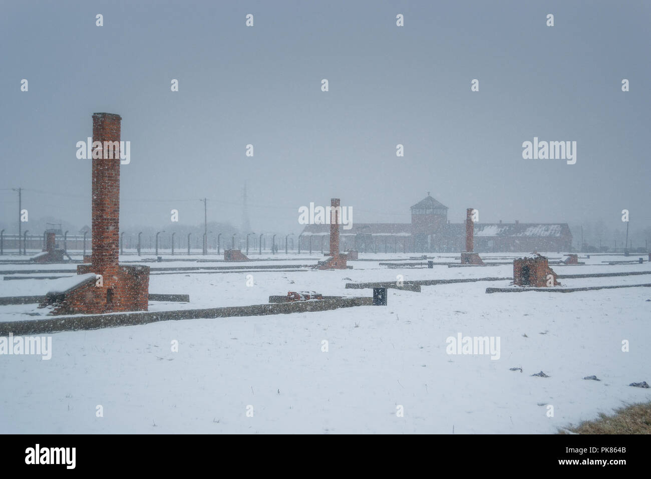 Auschwitz - Birkenau, Poland Stock Photo