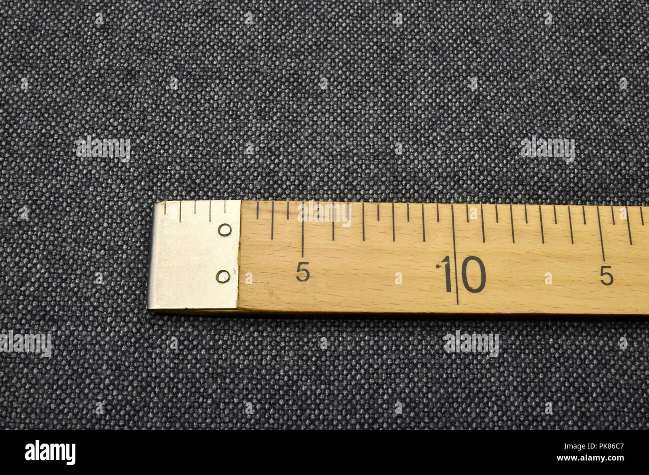 Suit fabric, tweed gray wool. Stock Photo
