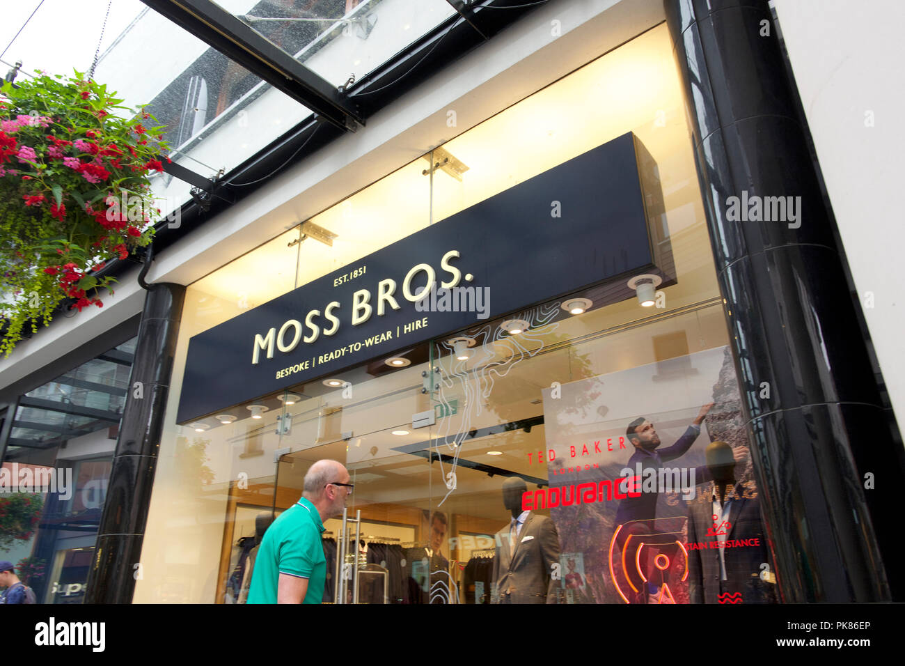 Moss Bros store Stock Photo