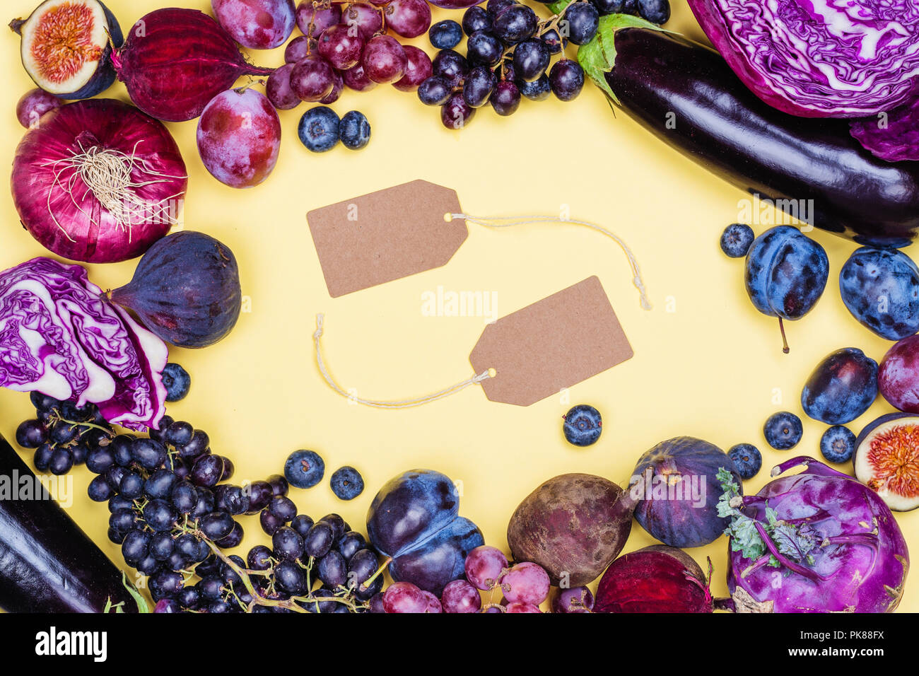 Selection of purple foods Stock Photo Alamy