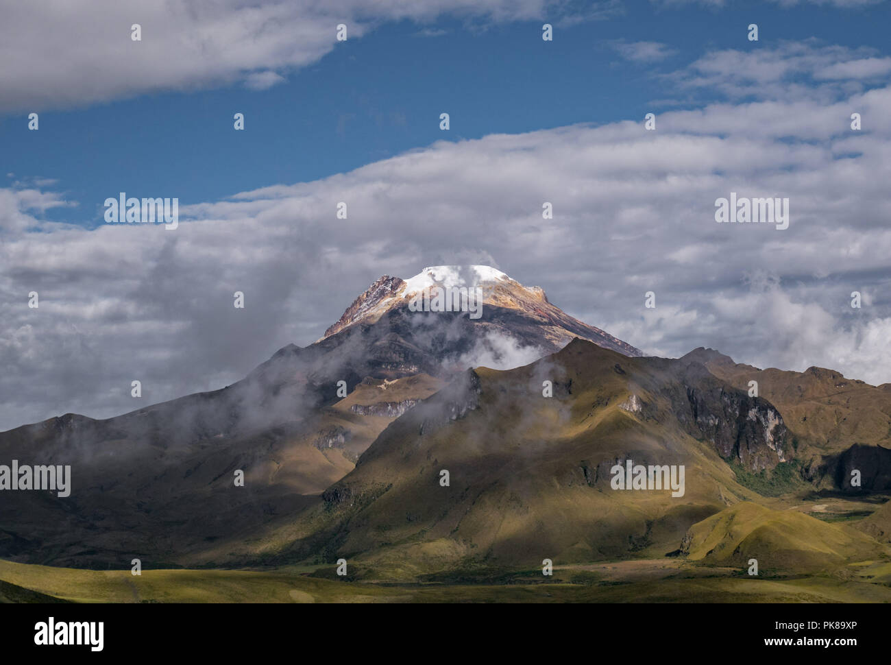 Nevado del Tolima volcano in Los Nevados National Park, Colombia Stock Photo