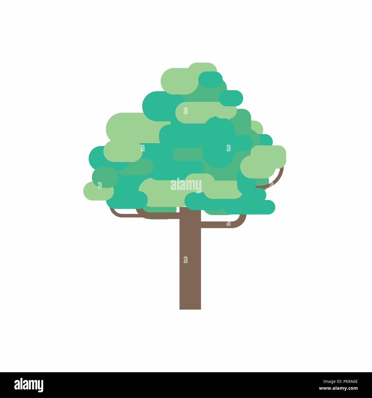 Tree graphic design vector with isolated white background.Environment