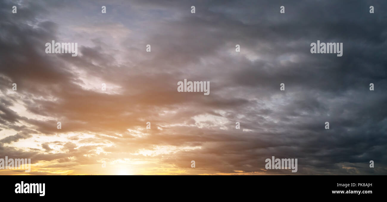 Dramatic sunset and sunrise sky Stock Photo - Alamy