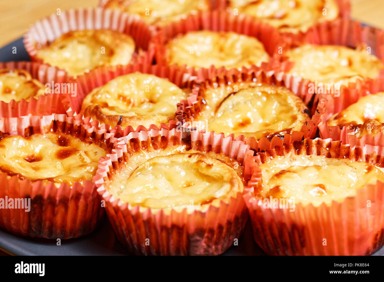 Homemade Pasteis de Nata traditional Portuguese cakes Stock Photo Alamy