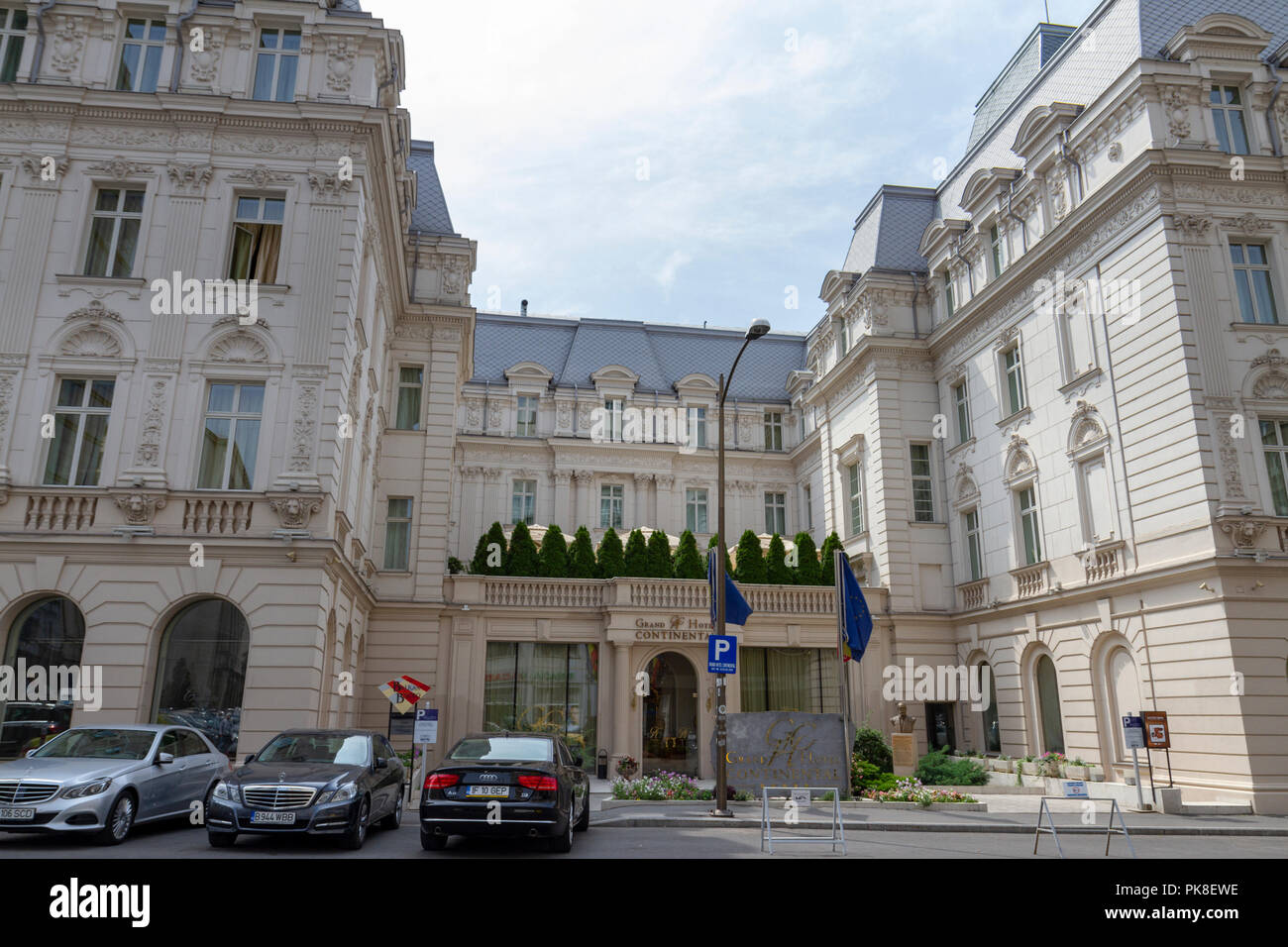 The five star Grand Hotel Continental in Bucharest, Romania. Stock Photo