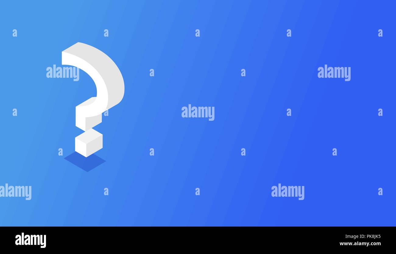 Question mark icon. Help symbol. FAQ sign on background. Stock Vector