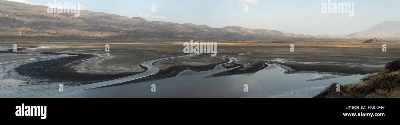 tanzania lake natron plane