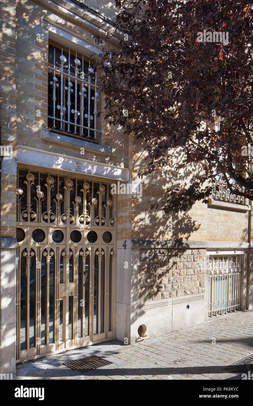 Maison-Atelier Geo Bernier, 4 Rue de la Reforme, Brussels, Belgium, (1902), c2014-c2017. Artist: Alan John Ainsworth. Stock Photo