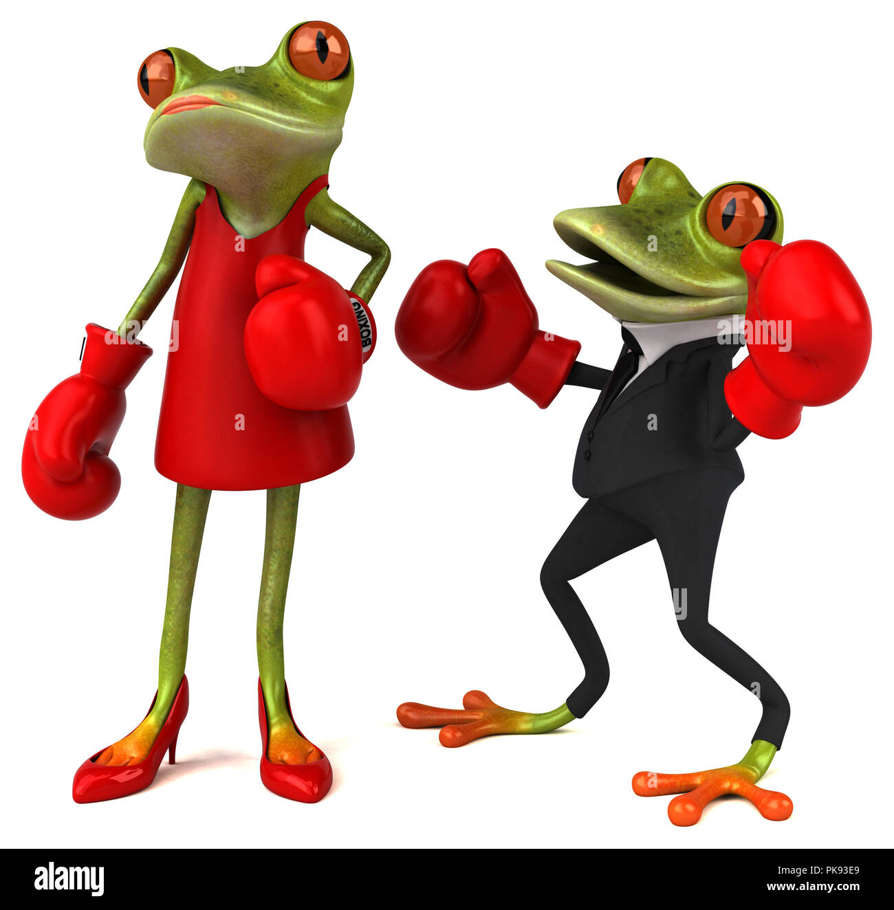 Fighting frogs Cut Out Stock Images & Pictures - Alamy