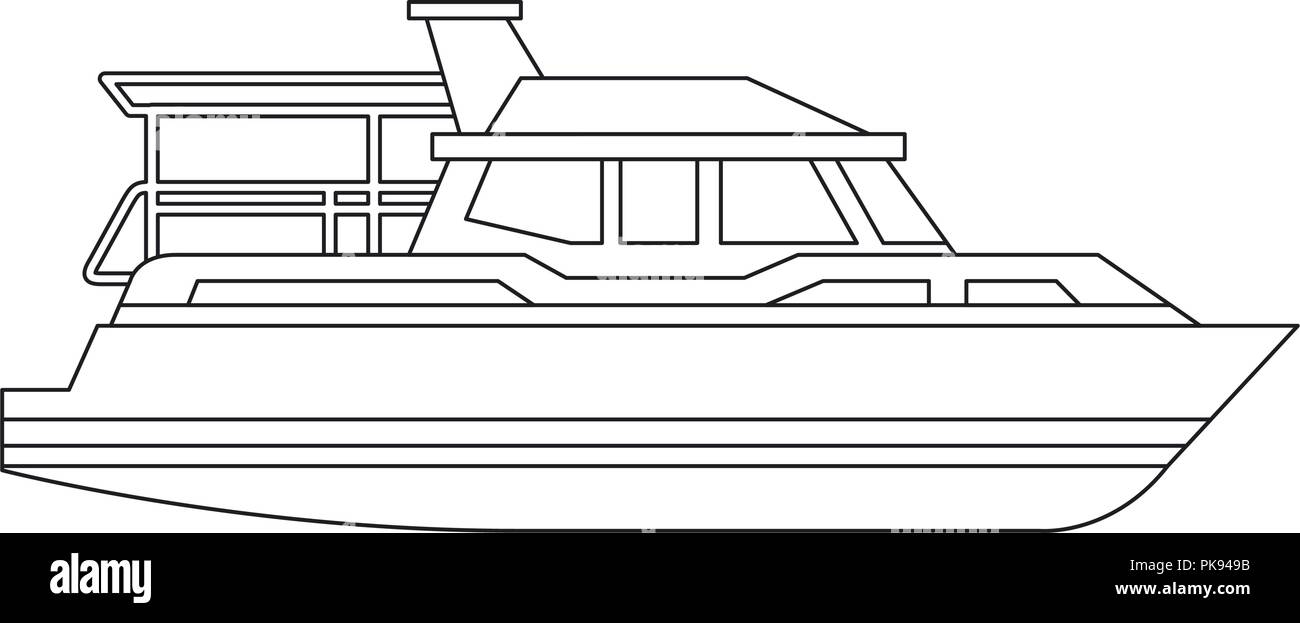 yacht ship isolated icon Stock Vector Image & Art - Alamy