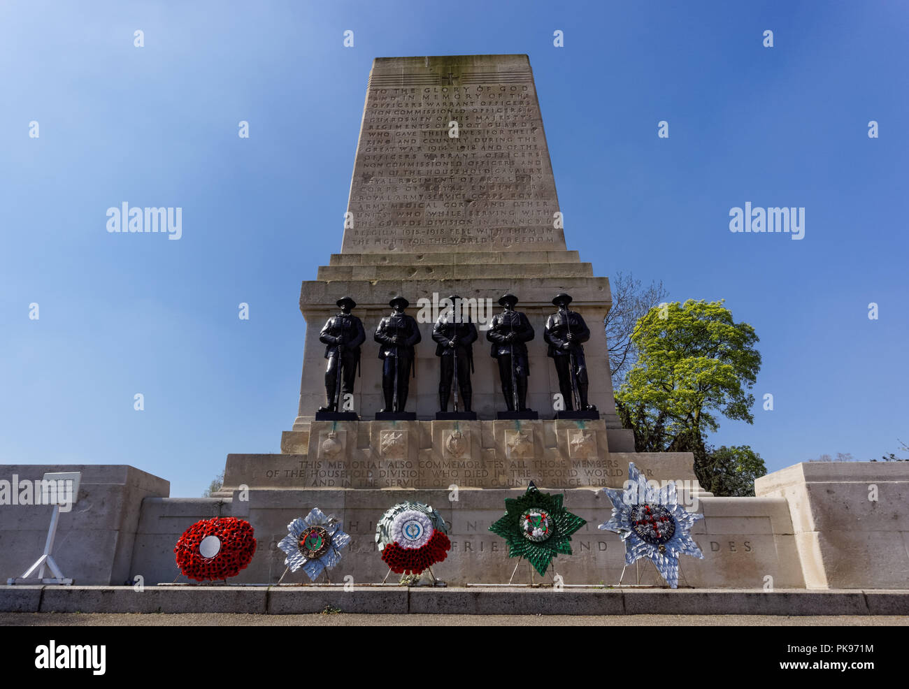 Guards Memorial, St. James's Park, London, England United Kingdom UK Stock Photo