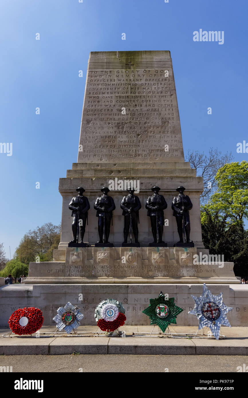 Guards Memorial, St. James's Park, London, England United Kingdom UK Stock Photo