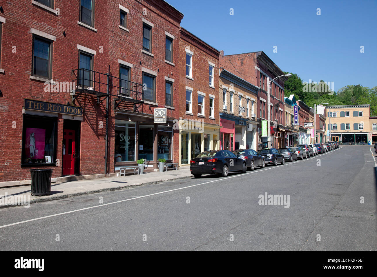 Stores in Great Barrington, MA Stock Photo