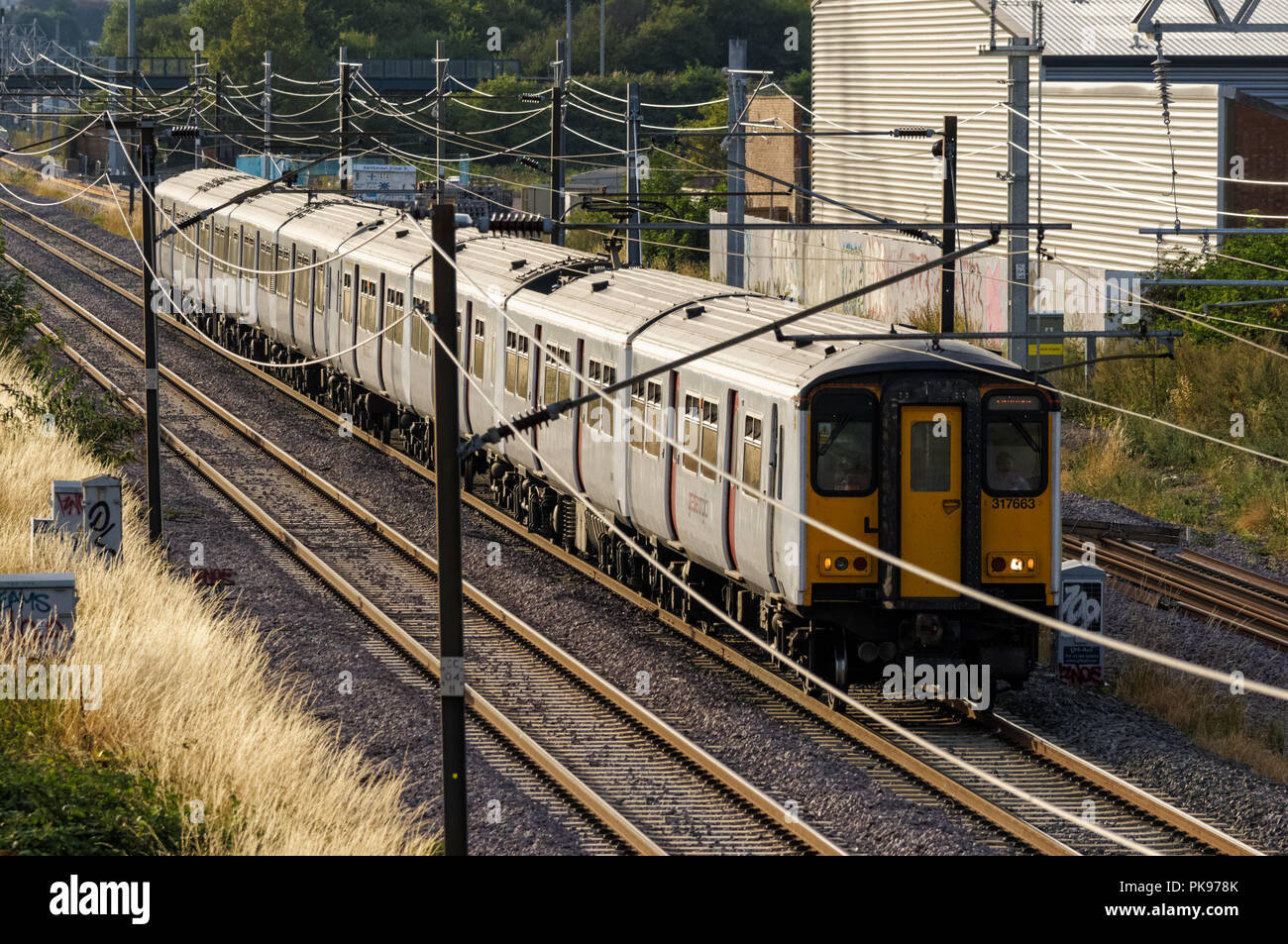 Greater Anglia train in London, England United Kingdom UK Stock Photo