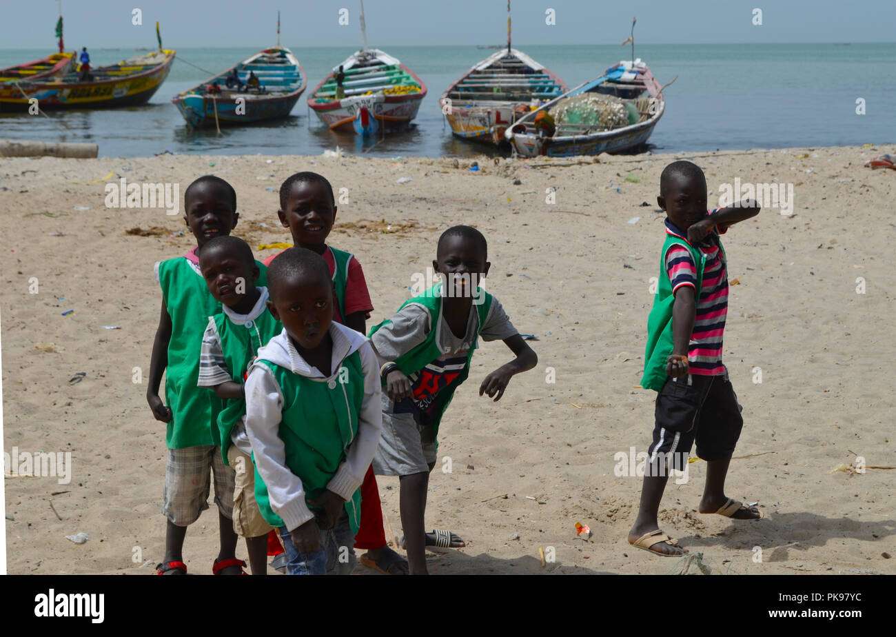 Sustainable Development Goals Kids In The Beach During School Time Joal Fadiouth Senegal Stock Photo Alamy