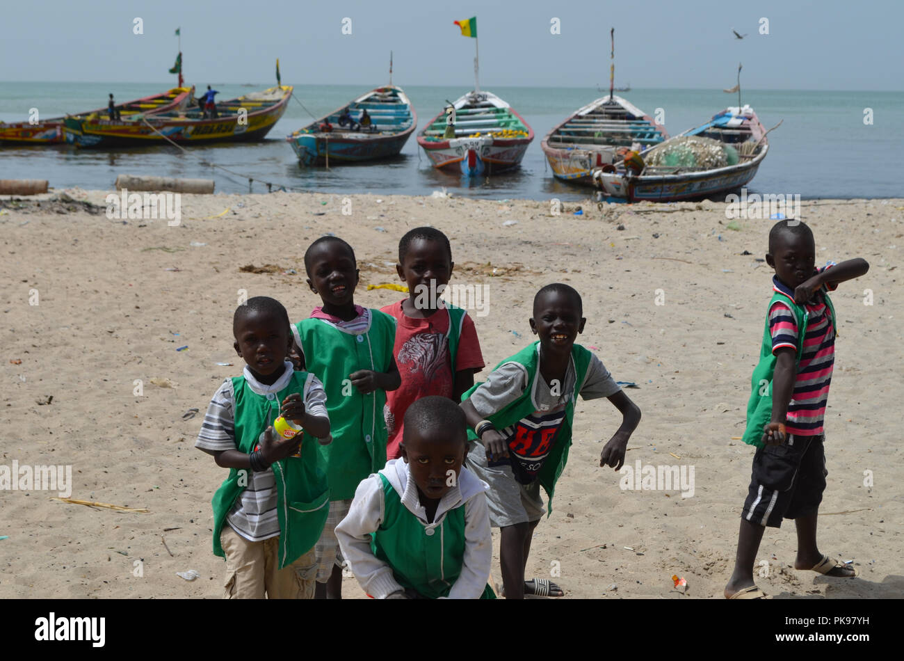 Sustainable Development Goals Kids In The Beach During School Time Joal Fadiouth Senegal Stock Photo Alamy