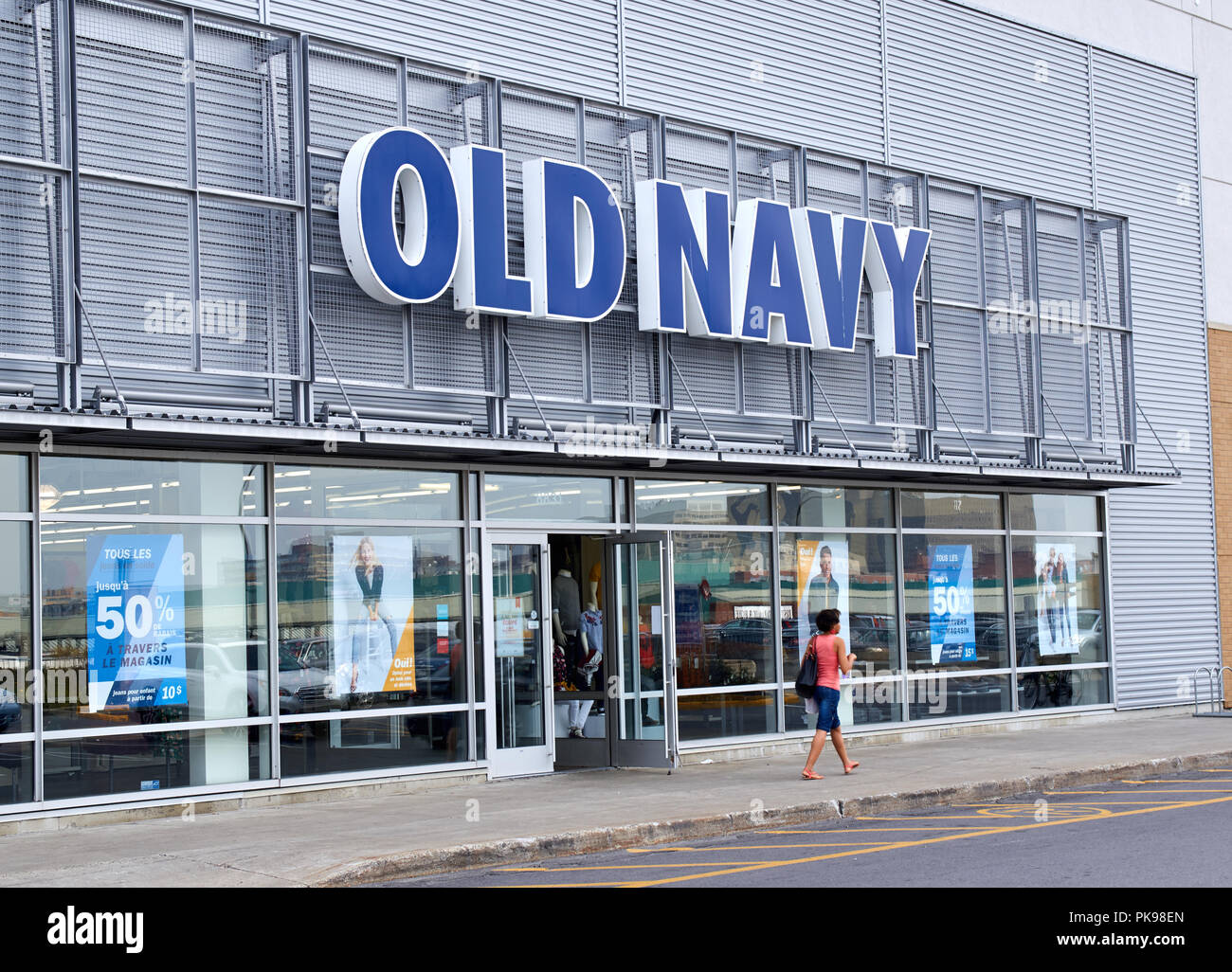 MONTREAL, CANADA - August 28, 2018: Old Navy boutique in Montreal
