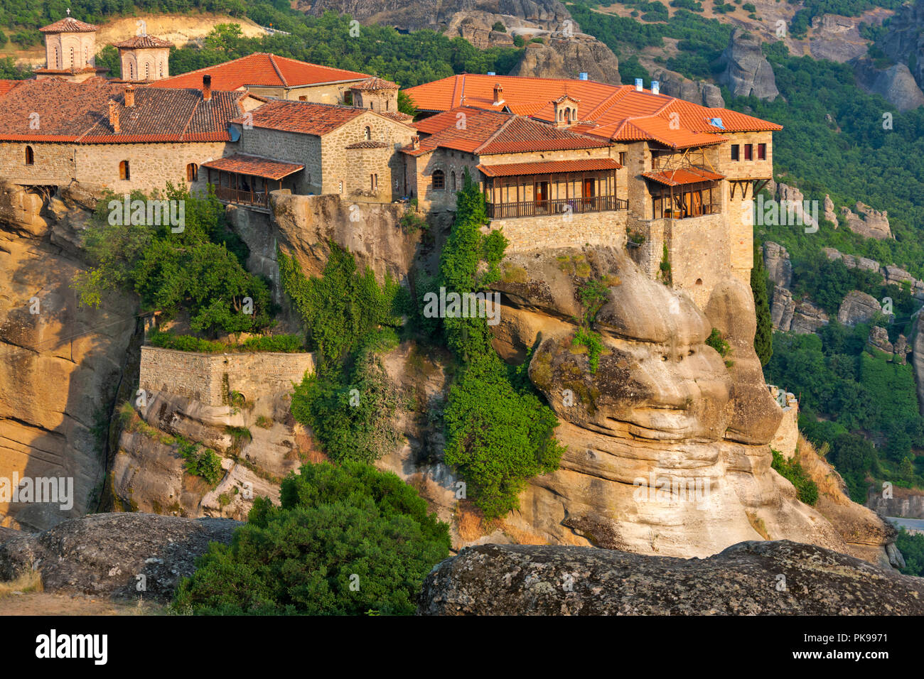 Monastery of Varlaam, Meteora, Greece (UNESCO World Heritage site) Stock Photo