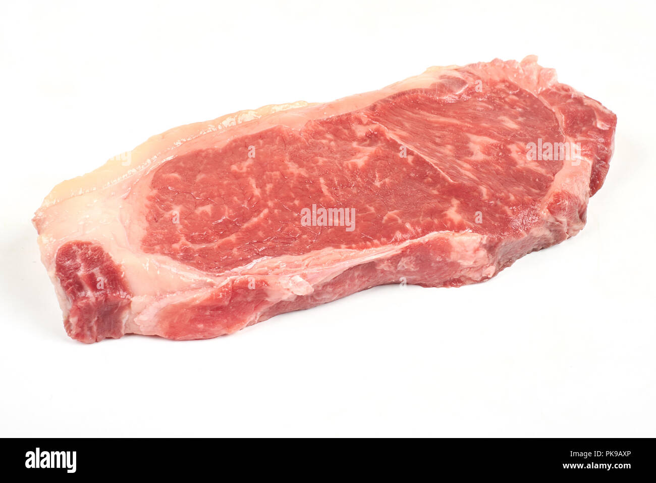 fresh raw steak isolated on white background Stock Photo - Alamy