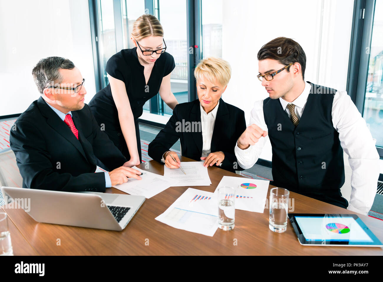 People working in modern office Stock Photo
