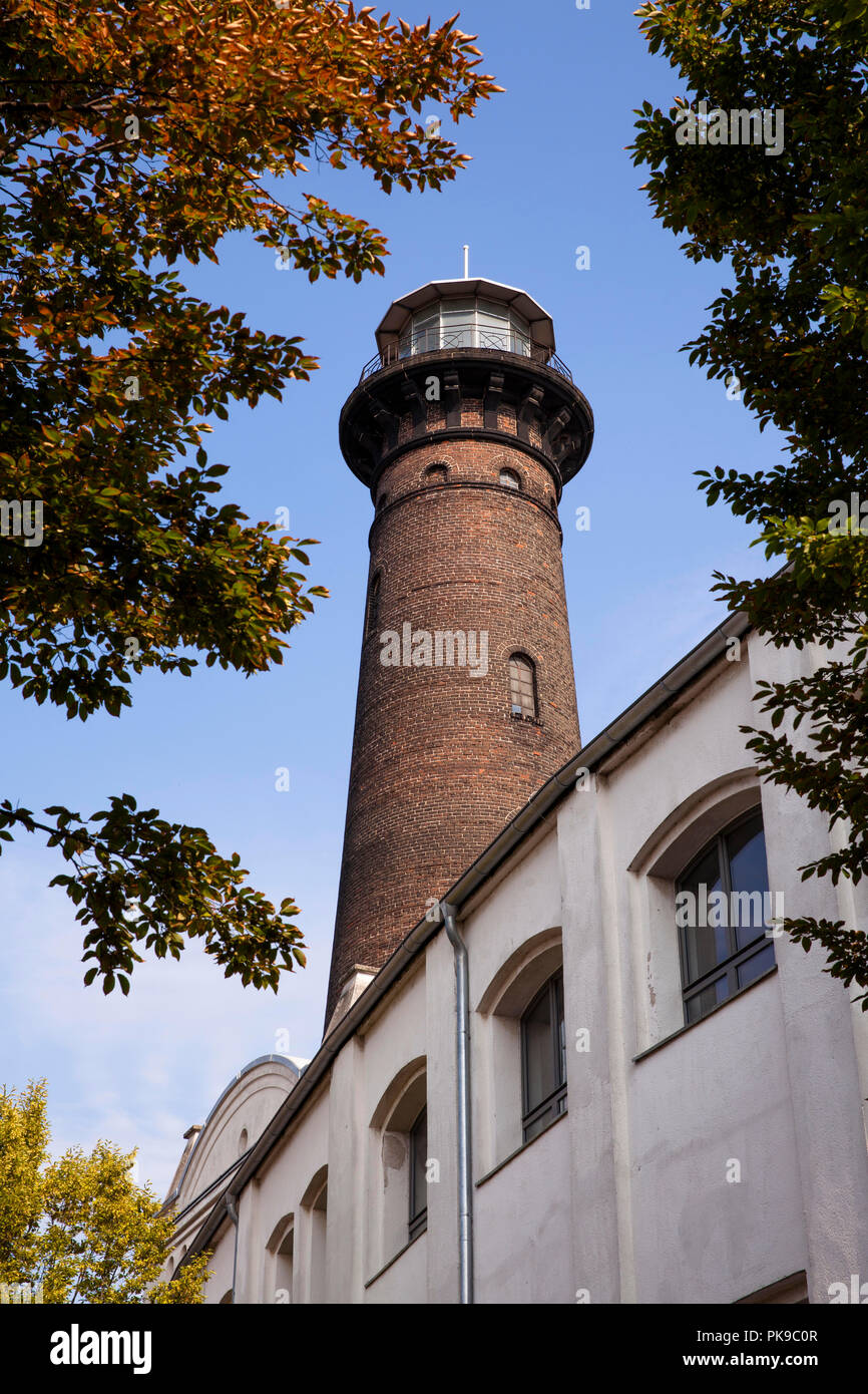 lighthouse of the former Helios AG in the district Ehrenfeld, Cologne, Germany.  Leuchtturm der ehemaligen Helios AG im Stadtteil Ehrenfeld, Koeln, De Stock Photo