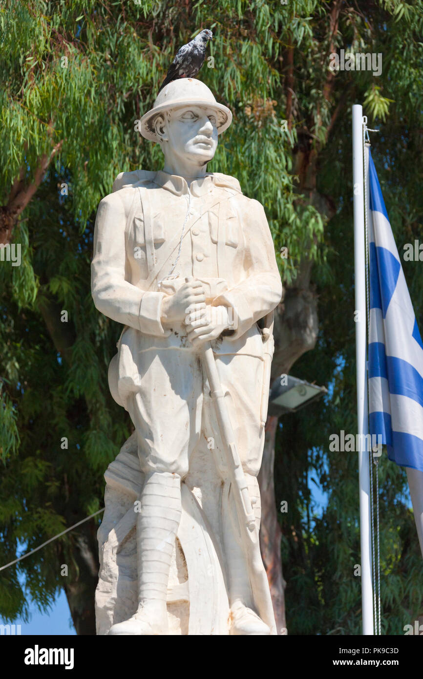 Statue, Heraklion, Crete Island, Greece Stock Photo