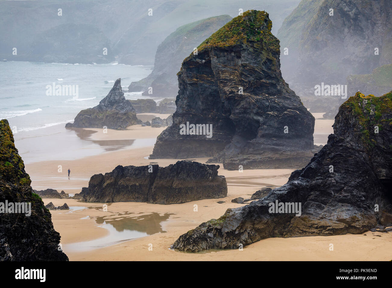 Bedruthan Steps, Cornwall Stock Photo Alamy