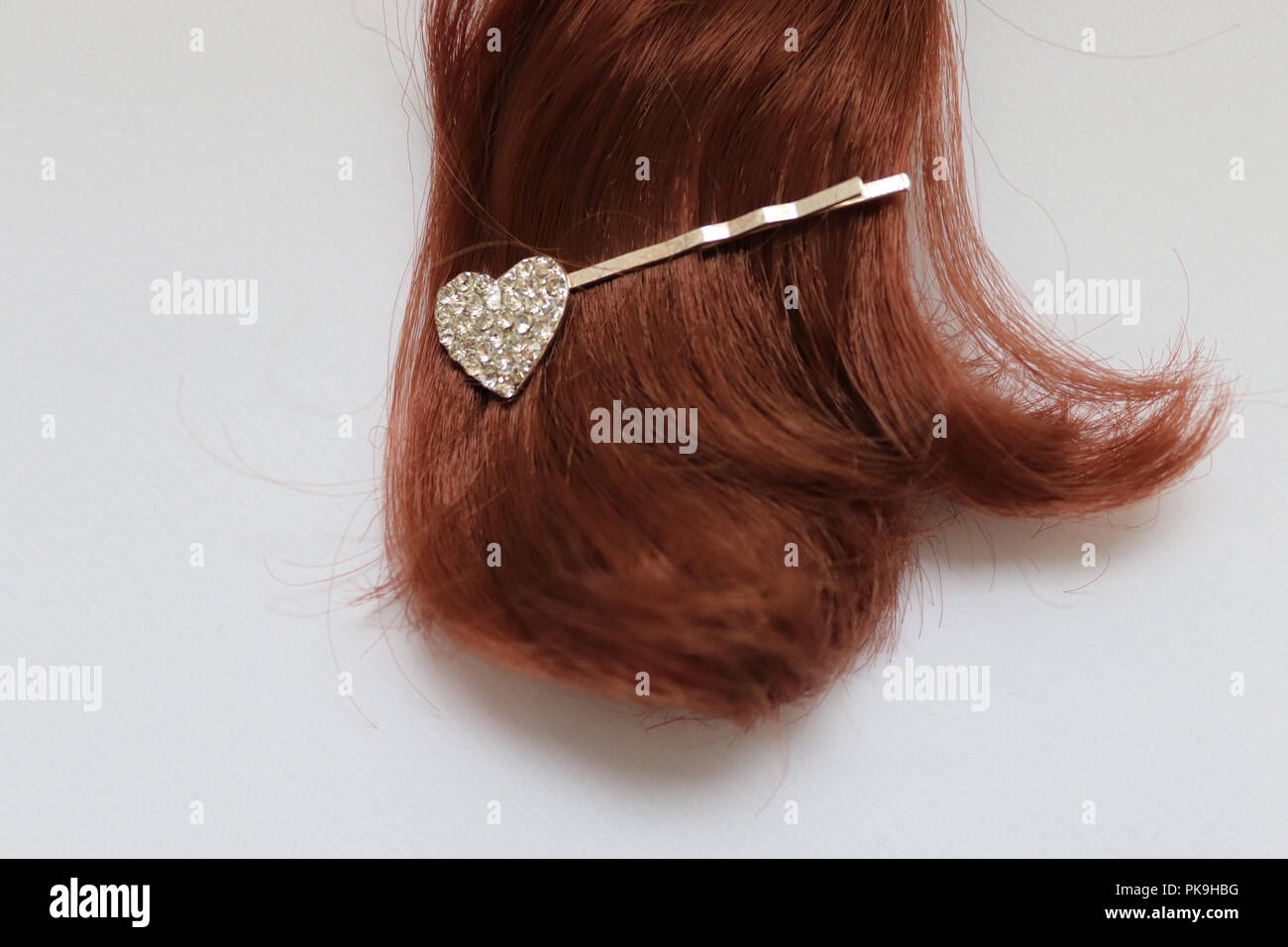 Hair Brunette Colour Hair Style And Pin Back With Clips And Bow