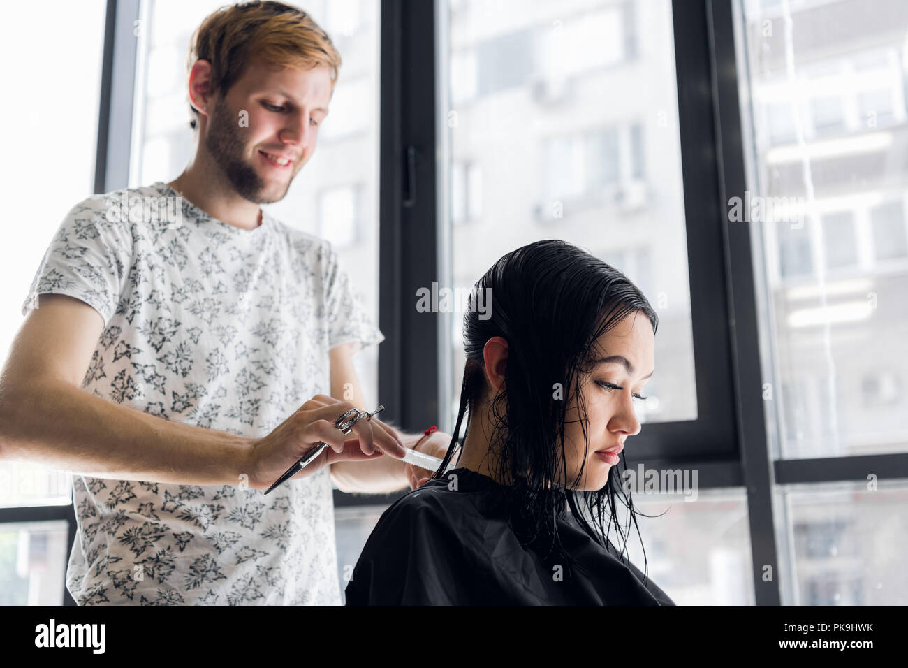 Male Hairdressers Stock Photos Male Hairdressers Stock Images