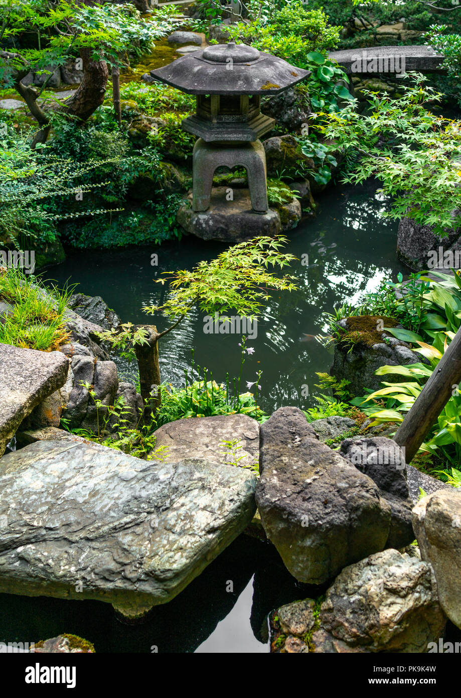Nomura family samurai house japanese garden in Nagamachi quarter, Ishikawa Prefecture, Kanazawa