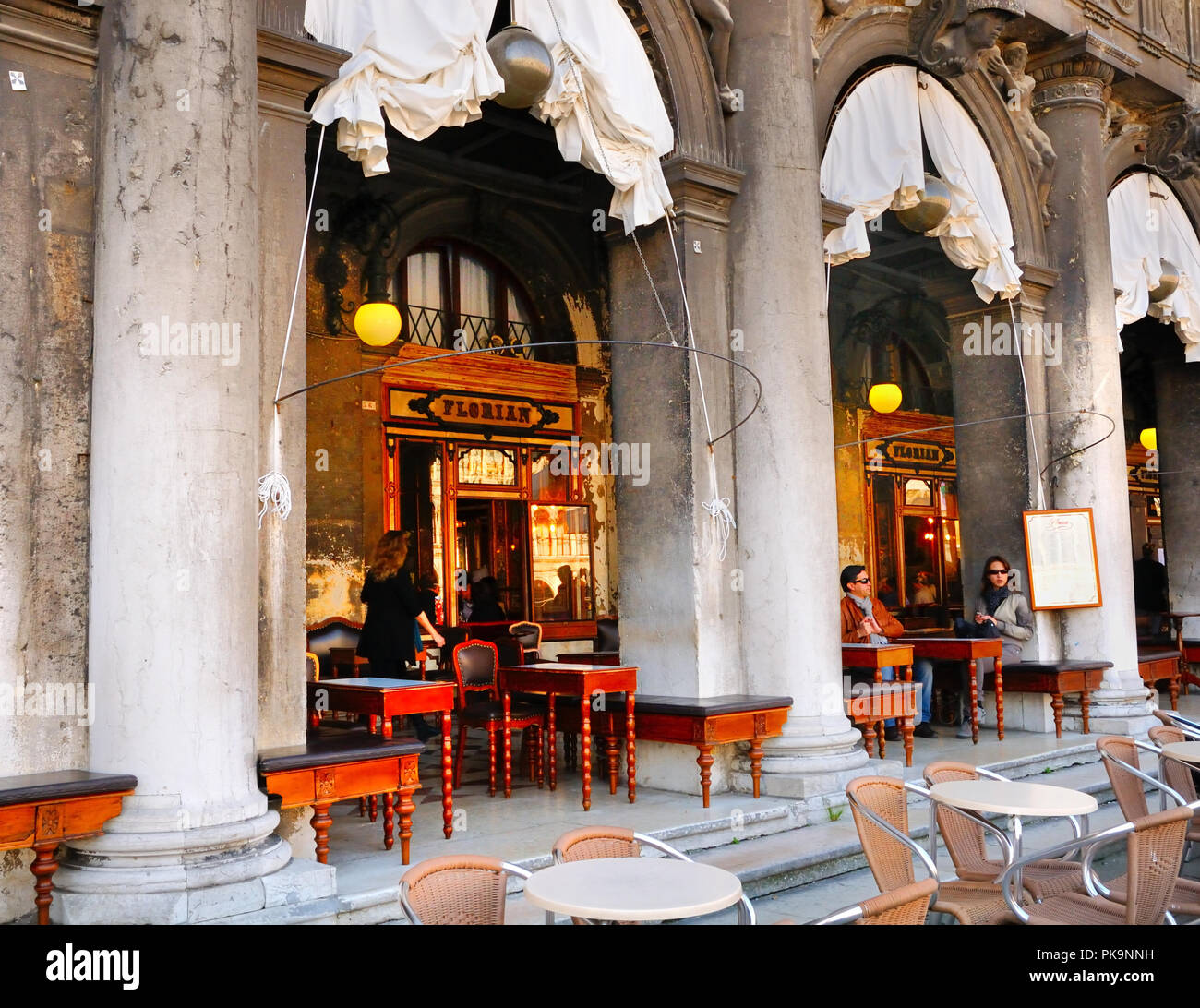 Florians Cafe, Venice, Italy Stock Photo