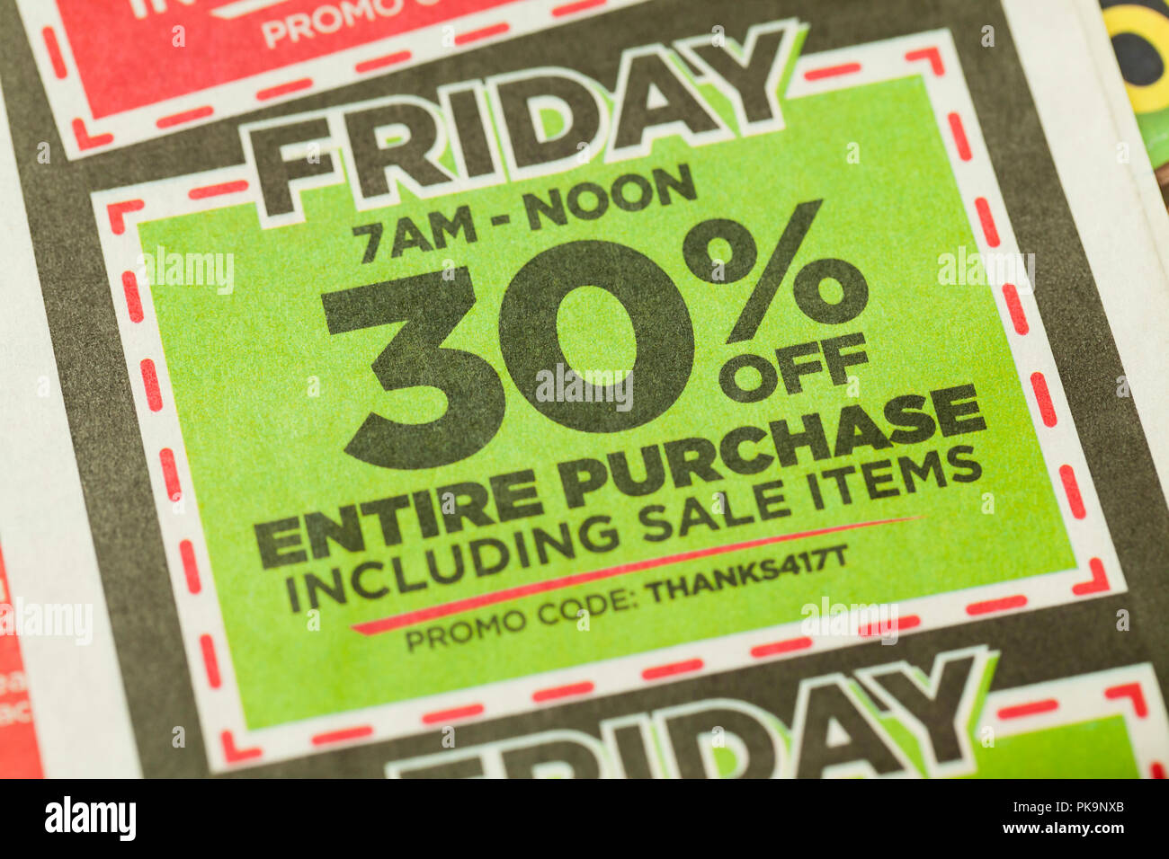 30% off coupon - USA Stock Photo
