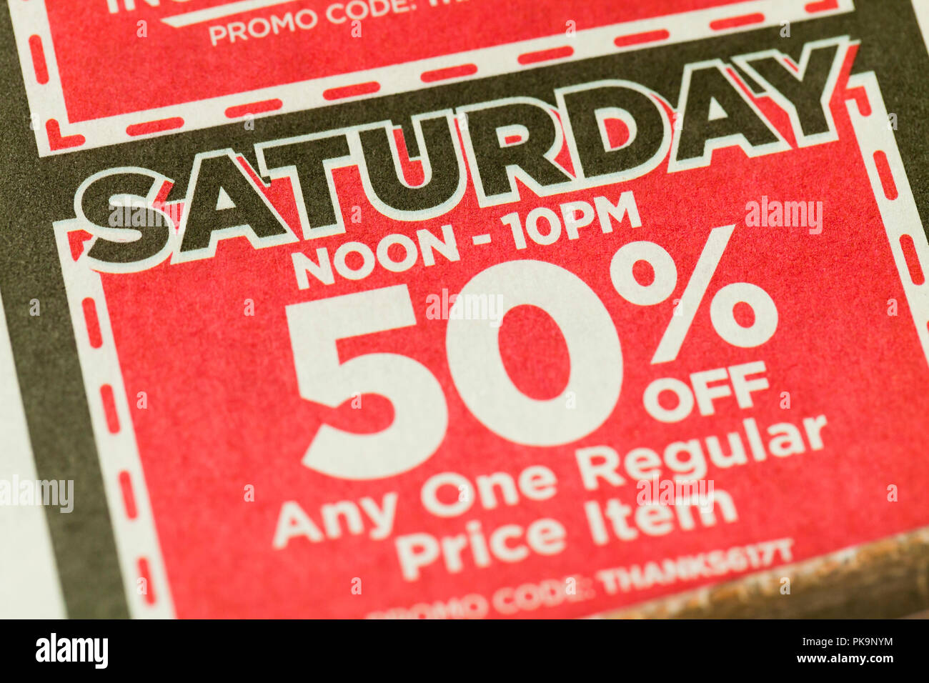 50% off coupon - USA Stock Photo