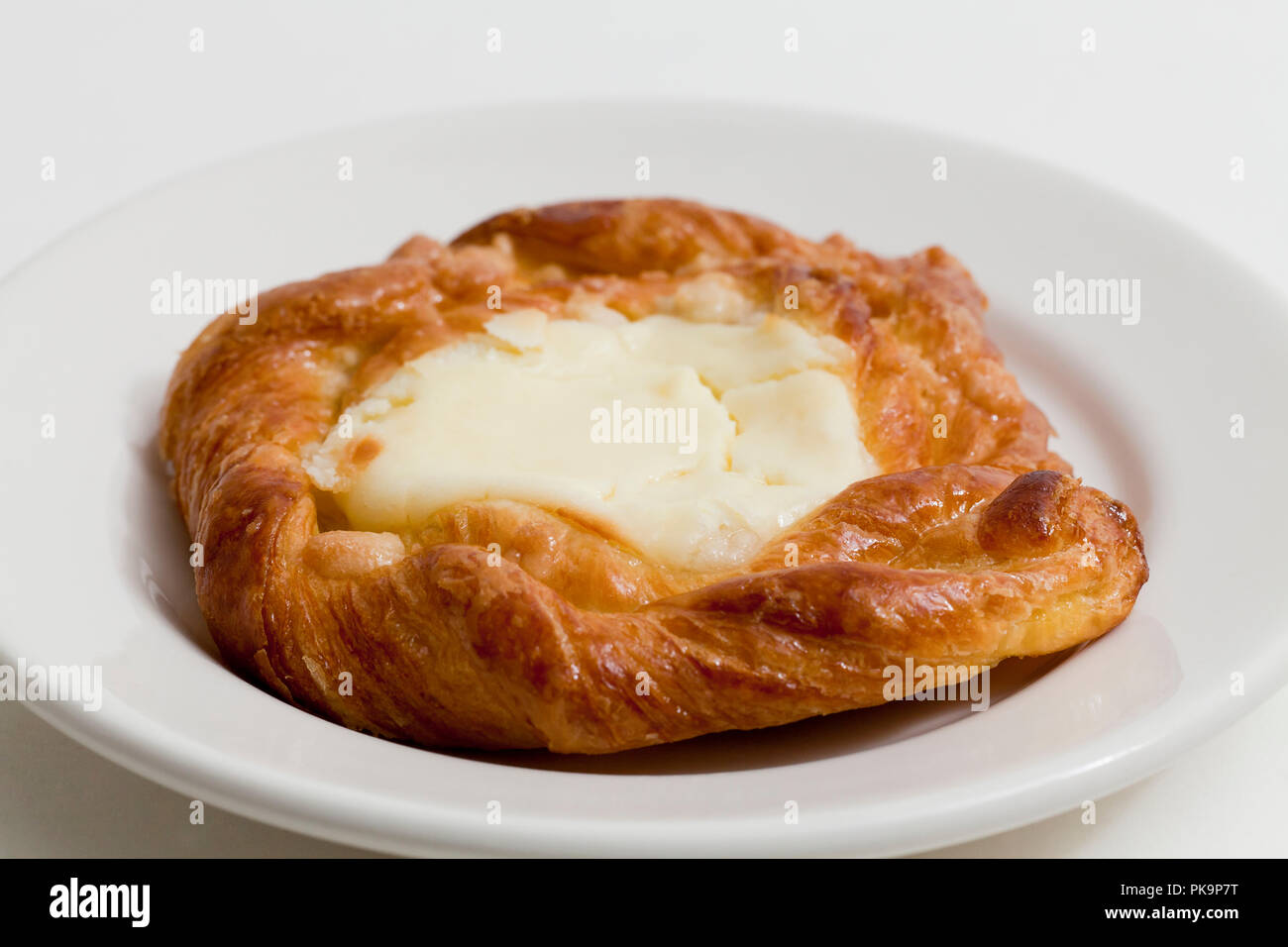 Cheese danish on plate - USA Stock Photo